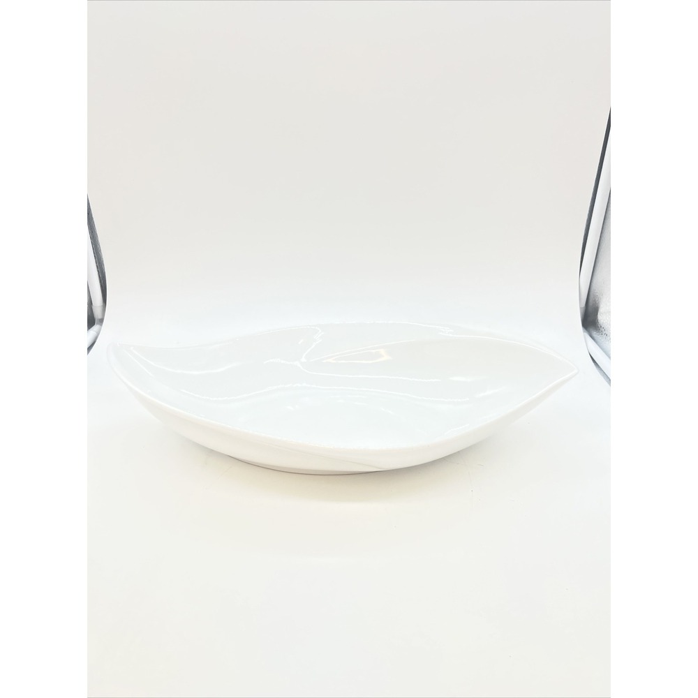Large BIA CORDON BLEU  White Porcelain Serving Bowl 16" x 9" x 3.5"